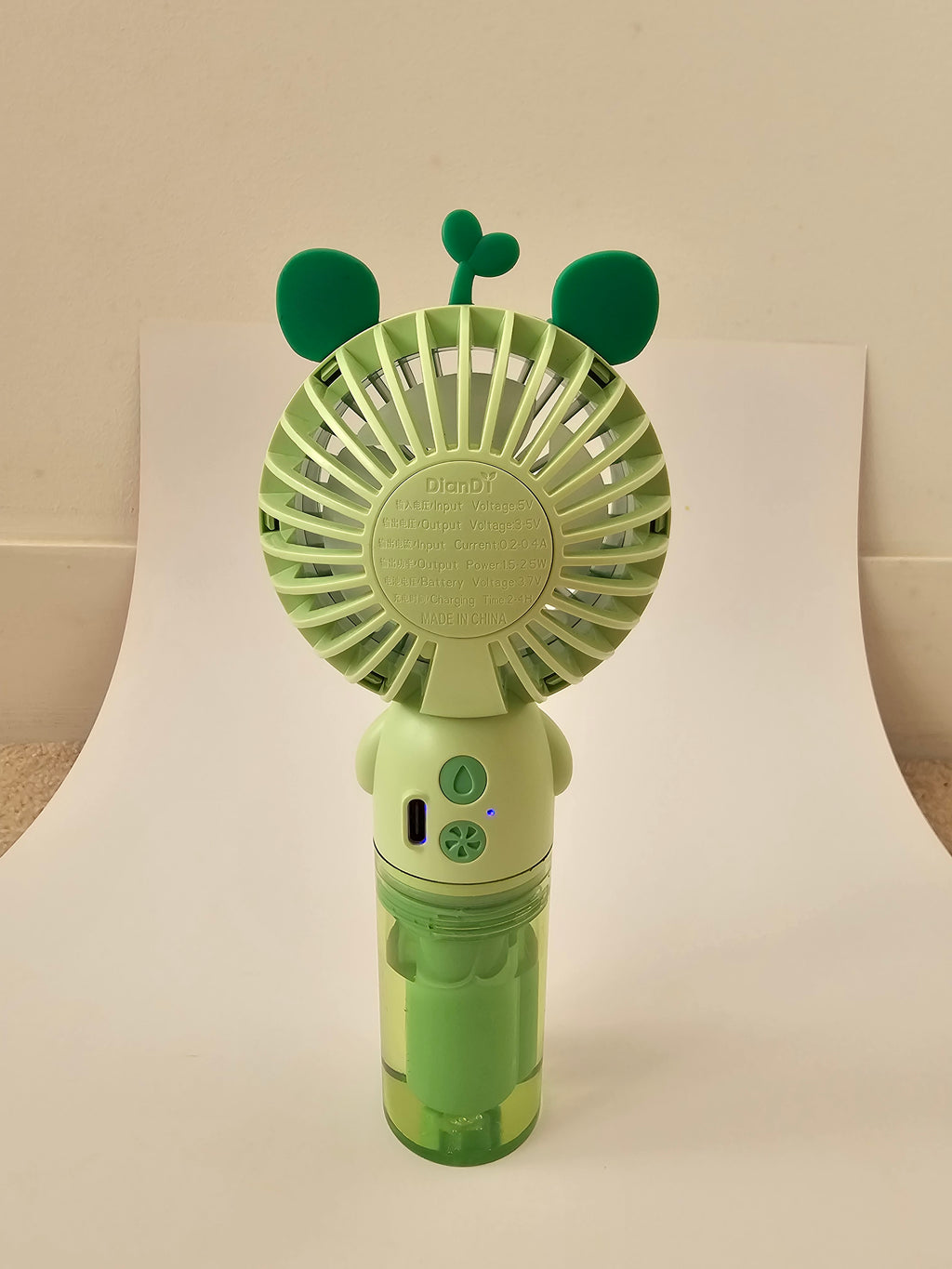 Frog Mist Spray Handheld Fan – Portable USB Rechargeable Cooling Fan