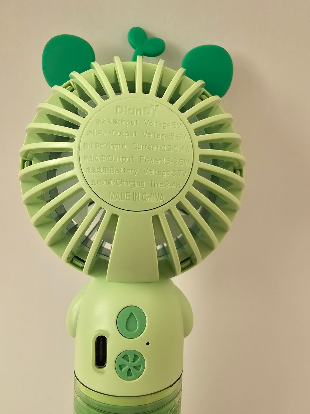 Frog Mist Spray Handheld Fan – Portable USB Rechargeable Cooling Fan