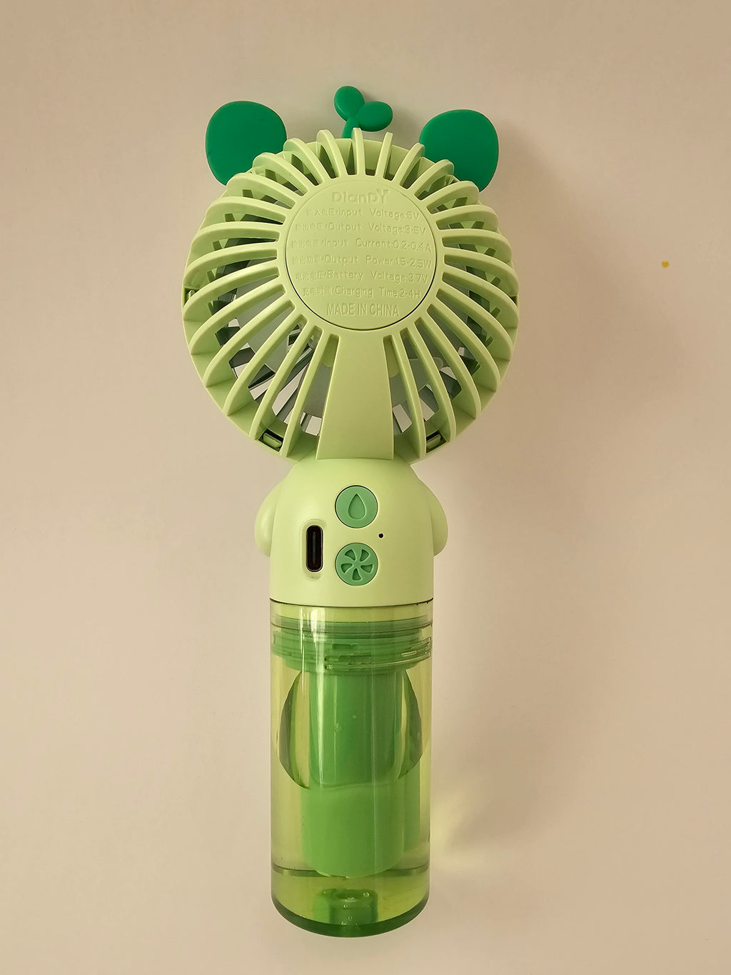 Frog Mist Spray Handheld Fan – Portable USB Rechargeable Cooling Fan