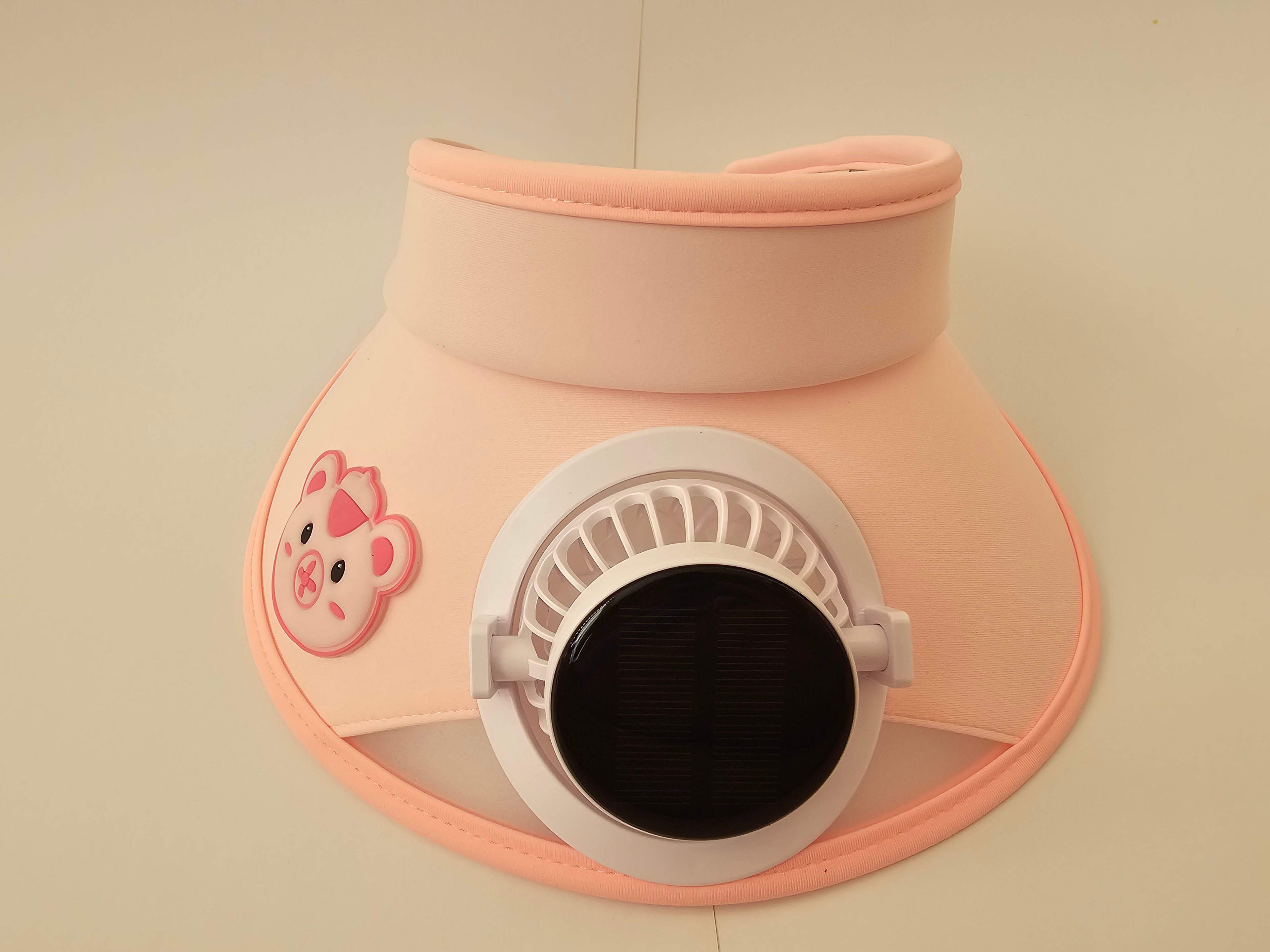 Solar Powered Fan Cap for Kids (Pink) – Eco-Friendly Cooling Hat for Outdoor Play