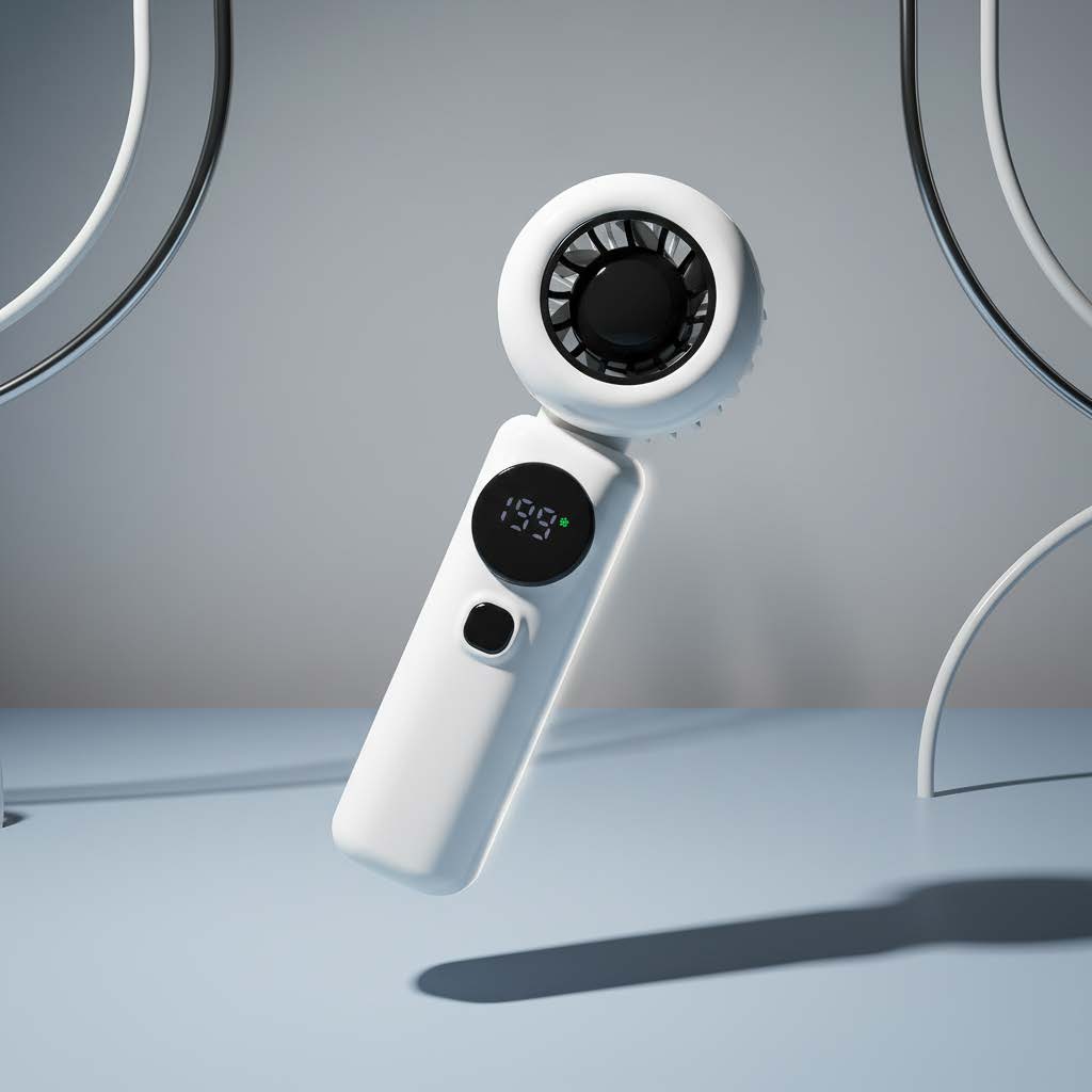 Digital High-Speed Handheld Fan – 199 Wind Speed Levels, Ultra Mini & Powerful Airflow